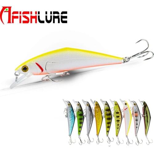 HL11 D-contact Minnow 66mm 8g Minnow Lures Sinking Swimbait Iscas Artificial Plastic Hard Bait Swim bait
