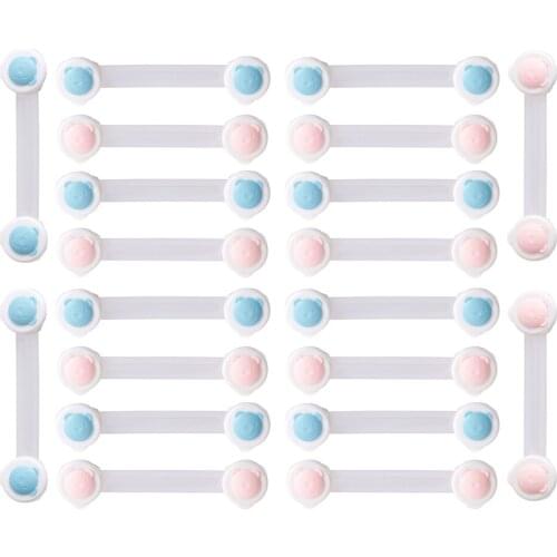 Bearface Cabinet Locks 20 PCS Multi-purpose safety lock Stop the baby / pet Cabinet Locks Refrigerator Lock Drawer Lock