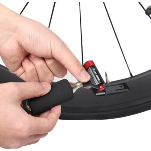 WEST BIKING CO2 Bicycle Tire Inflator Pump Head Presta Schrader Valve Compatible Mini Hand Bicycle Pumps Cycling Accessories