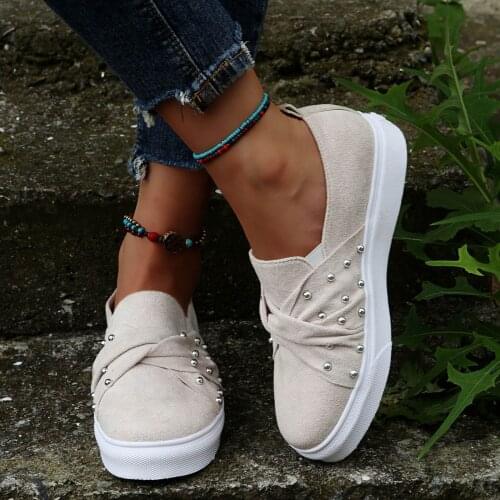 Womens Shoes Fashion Bowknot Set Foot Single Shoes Suede Flat Casual Comfortable Breathable Outdoor Walking Shoes Plus Size