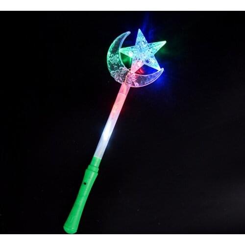 LED Luminous Flash Stick Light Up Heart Star Moon Butterfly Wand Funny Children Adult Gifts Toys Party Concert Props