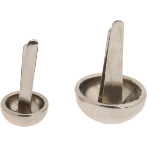 100pcs/lot Silver Nails Double Feet Round Pins 2-feet Dome Head Nails Upholstery Furniture Decorative Jewelry Box Tacks 8mm/12mm