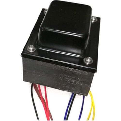 243W EL34/FU19/FU7/6L6 power transformer, output voltage: ①320V-0-320V 0.25A; ②0-6.3V 5A; ③0-6.3V 3A; ④0-5V4A