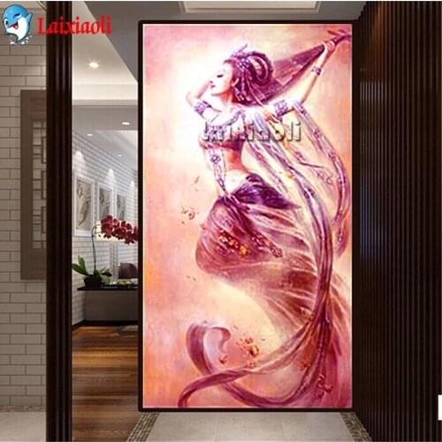 5D DIY Diamond Painting "Angel beauty" Full Square Round Drill 3D Embroidery Classical Geisha Cross Stitch 5D large Home Decor