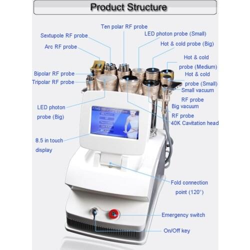 Elitzia ETKIM9 Body Shaper Facial Beauty 13 In 1 Cavitation RF Vacuum LED Photon Machine