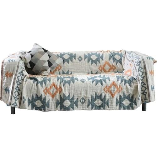 GY4101 Oracle Geometry Deer Blanket Sofa Decorative Slipcover Stitching Blanket Rug