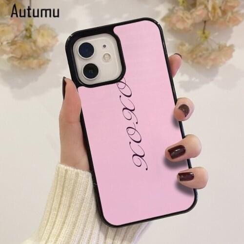 Phone Case for iPhone 12 mini X XS XR 11 Pro Max SE 2020 5 6S 7 8 Plus Samsung Galaxy S8 S9 S10 S20 S21 Xoxo Cover