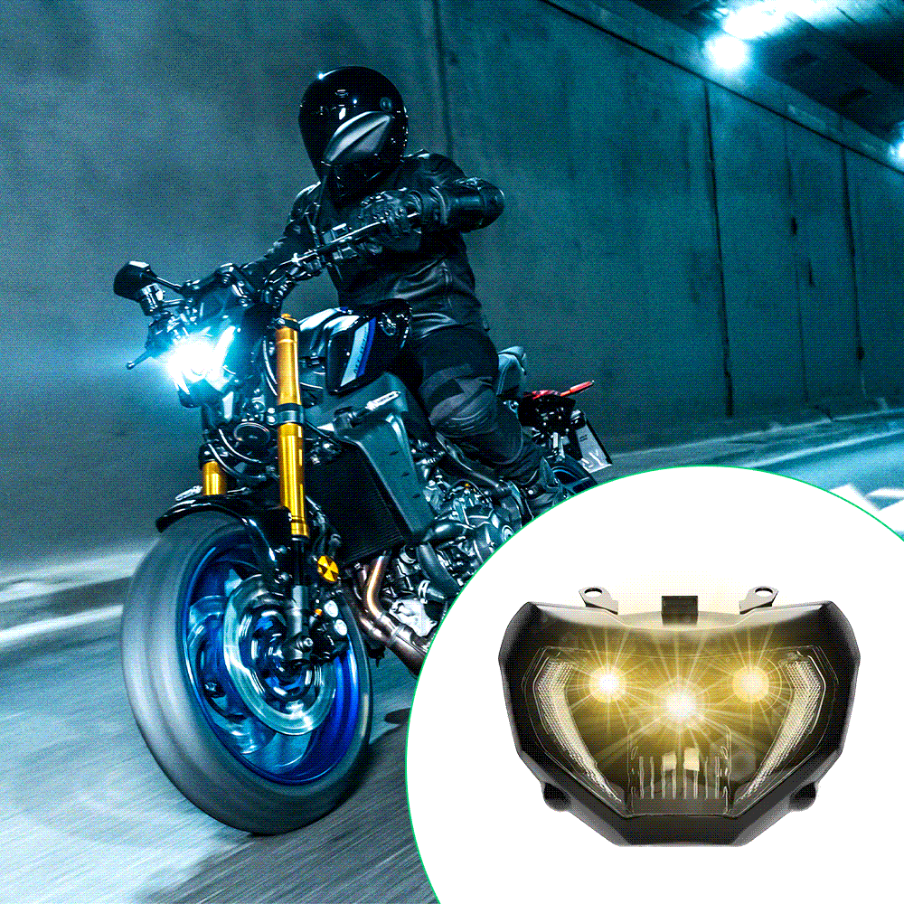 Headlight MT 07 Motorcycle Headlight DRL LED Lamp Waterproof For Yamaha MT07 MT-07 FZ 07 FZ07 2018 2019 Headlamp Assembly