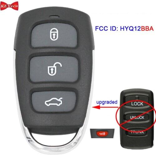 KEYECU for Mitsubishi Eclipse Galant Lancer Upgraded Remote Key Fob FCC ID: HYQ12BBA 314MHz 3+Panic