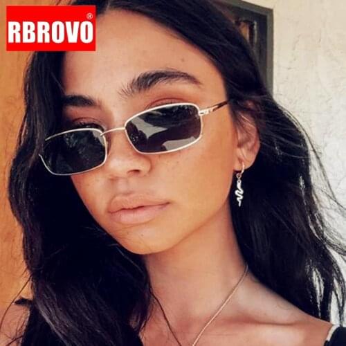 RBROVO 2021 Small Sunglasses Women/Men Brand Designer Vintage Glasses Lady Luxury Eyewear Women Mirror Oculos De Sol Gafas