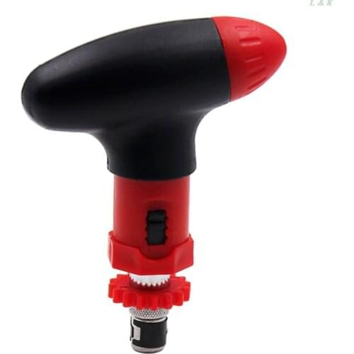Manual T Type Ratchet Screwdriver Quick Bolt Driver Batch 6.35 mm Rotate Forward Reverse