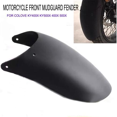 For Colove KY400X KY500X KY 500X KY 400X ABS Plastic Motorcycle Front Mudguard Fender Extender Extension