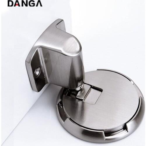 Windproof Door Stop Anti-collision Door Stopper Bathroom Free Punching Door Bump Toilet Silent Invisible Hardware Door Holder