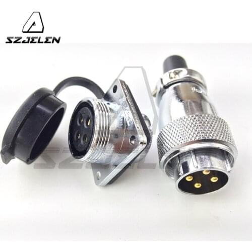 SZJELEN WS20 series waterproof connector 4-pin,Industrial connectors plug socket, Rated current 25A