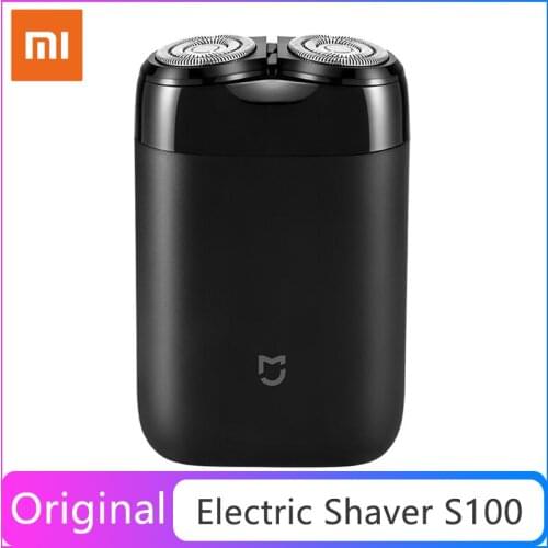 Xiaomi Mijia Electric Shaver S100 For Men Rotating Portable Waterproof USB Rechargeable Razor beard trrimer shaving Machine