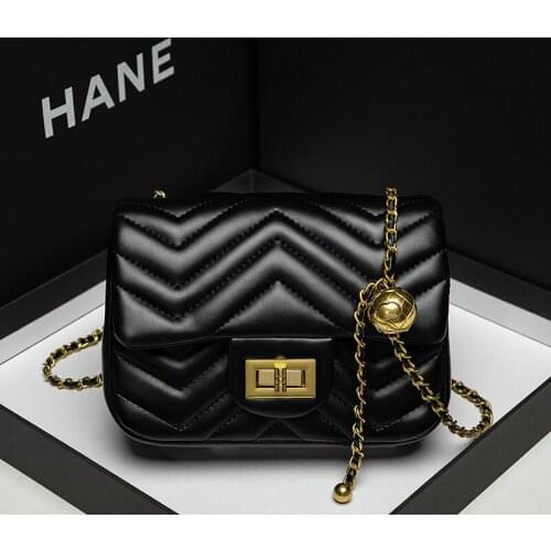 Fashion Chain Bag For Women 2021 Summer Girl Shoulder Bag Gold Bead Small Women Bag Messenger Bag Wholesale Purses and Handbags