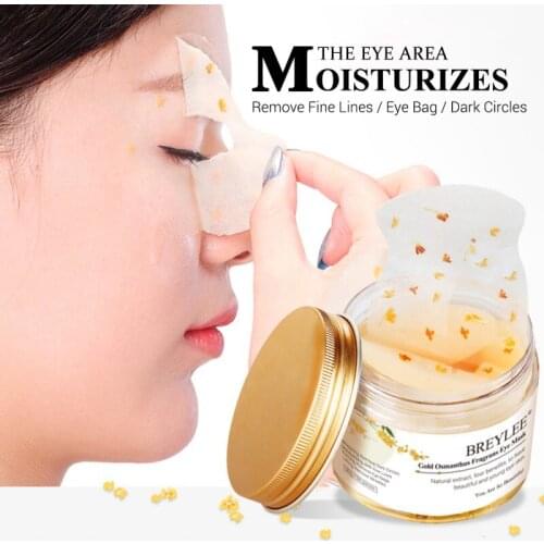 Gold Osmanthus Fragrans Eye Mask Collagen Gel Eye Patch Face Skin Care Remove Dark Circles Lifting Firming Serum 50pcs/box