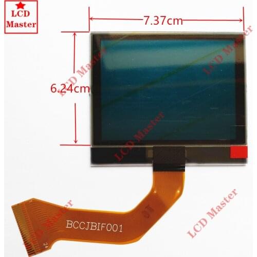 1pcs Car Instrument Cluster LCD DISPLAY with FPC USA model Red background For US Cayenne 2003-2009 VW Touareg V6 2004-2007