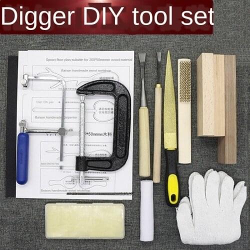 High Quality 10PC/Set Novice Tool Set Woodworking Carving Knife Woodworking Carving hand-made tool Scoop DIY set