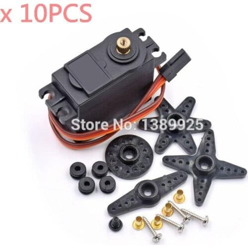 10PCS/LOT MG996R MG996 Metal Gear RC Servo High Speed & Torque RC CAR 1/8