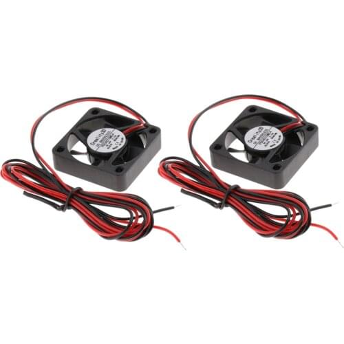2pcs 40mm Fan 24V DC Brushless Quiet Cooling Fan 4010 40x10mm For 3D Printer Extruder Hotend, Suitable for Creality Ender 3