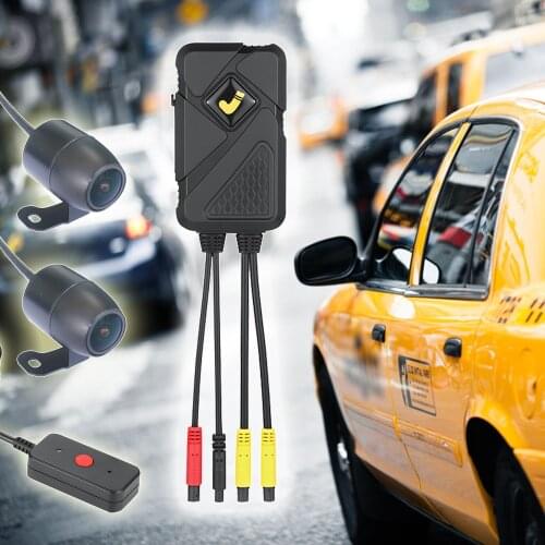 2CH Car DVR Camera Security Mini Motorcycle Dash Cam 1080P Dual HD DVR Motorbike WiFi GPS Sports Camera moto IP67 Waterproof Cam