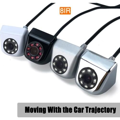 8 IR Light Intelligent Dynamic Trajectory Rear View Camera With Moving Guide Parking Line Tracks trunk Waterproof Camera