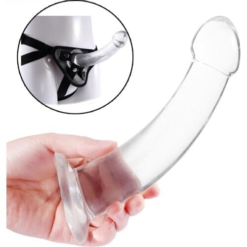 Big Dildo Realistic Penis Smooth Anal Plug Suction Cup Strap-on Dildo Panties for Lesbian Gay Sex Toy Adult Products Sex Shop