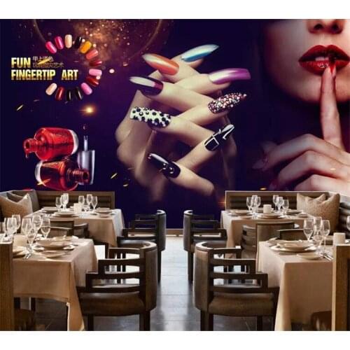 Custom murals 3d photo wallpaper Vintage Make-up Nail art wall paper background Decorative painting 3d wallpaper mural