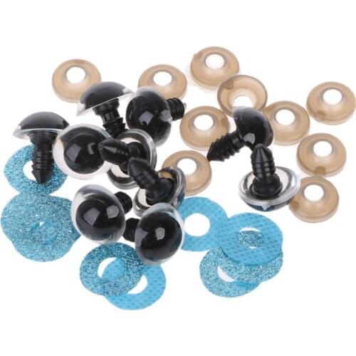 16 20 24mm 10pcs Shinning Plastic Doll Eyes Craft Eyes DIY For Plush Bear Stuffed Toys Animal Puppet Dolls