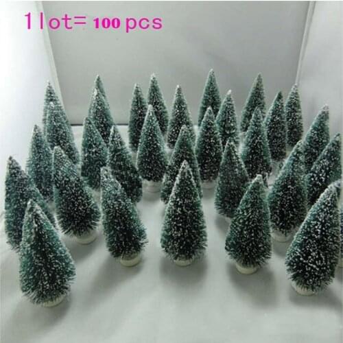 100 pc Christmas Tree Mini Christmas Tree A Small Pine Tree Decoration Placed In The Desktop Merry Christmas Mini Tree Navidad