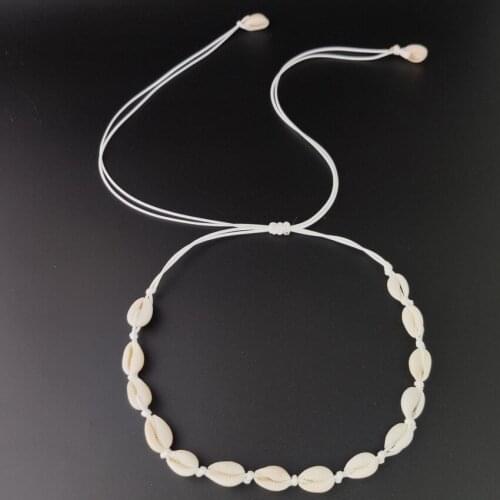 2020 New Rope Chain Handmade Natural Seashell Hand Knit Charm Bracelet Shells Bracelets Women Accessories Beaded Strand Bracelet