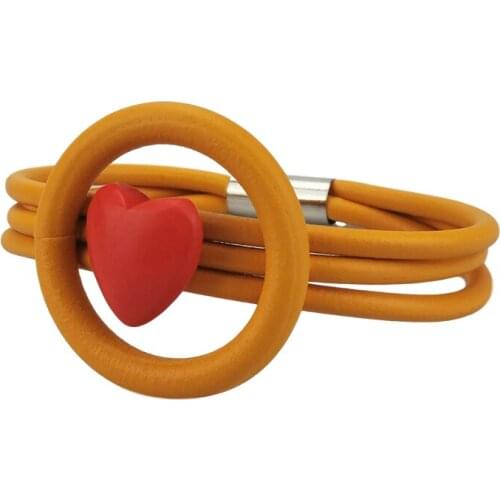 UKEBAY New Heart Love Bracelets For Women 2020 Fashion Charm Bangles Orange Chain Kwaii Jewelry Boho Bracelet Designer Jewellery