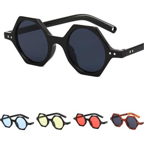 NEW Sunglasses Polygon Sun Glasses Unisex Rice Nails Adumbral Anti-UV Spectacles Eyeglasses A++ 8 Colors Available