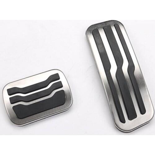 One Set Non-Drilling Non-Slip Car Gas Fuel Brake Pedal Plate Pad For Ford Explorer 2016-2017 Car Accessories