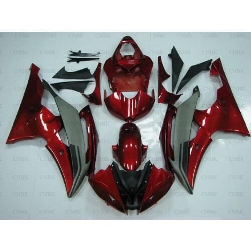 Plastic Fairings for YZF600 R6 2011 YZF R6 Fairing 2010 YZF R6 Fairings 2008 - 2015 Red Black