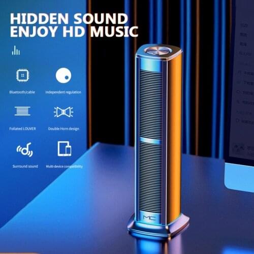 Wired USB Bluetooth Speaker Dual Mode Super Bass Surround Stereo Powerful Loseless Music Player Subwoofer For PC Laptop Computer