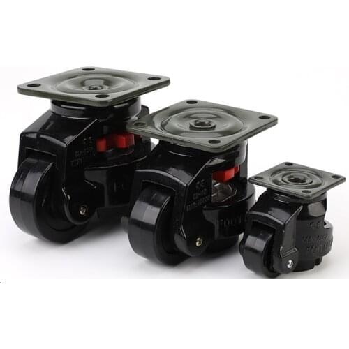 Castors 80F/80S heavy duty height adjustable castors aluminum retractable caster wheels