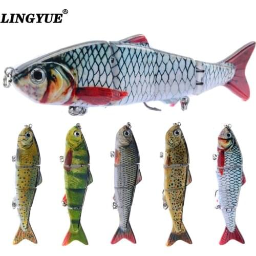 Retail Box 4 Sections Swimbait Lure 12cm/17g Likelike Sinking Wobblers Multi Jointed Pike Bait for Bass Trout Pesca Isca Carp