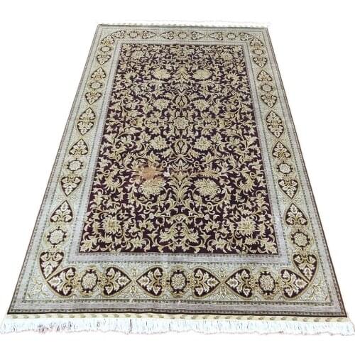 Seeykeep™ 5.5x8ft Rectangle Pure Silk Handknotted Oriental Rug-SK3036052