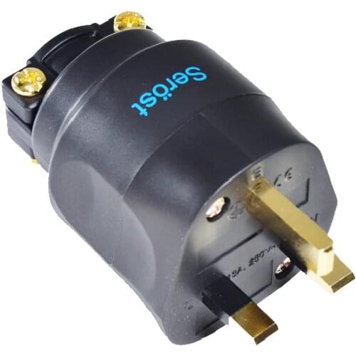 Serost hifi Hi-End Audio UK Power Plug UK Connector for power cable FI-UK 1363 (G) Gold Mains plug audio UK power plug