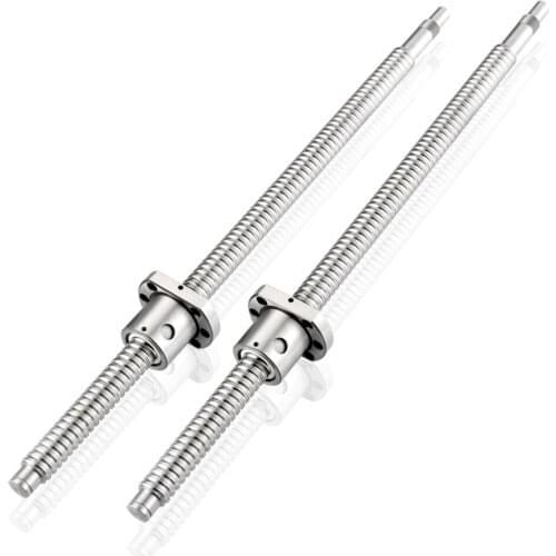 Ballscrew SFU2010 500-1500mm Ball Screw RM 2010 End Machined & BK/BF12 & Ballnut Housing CNC