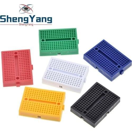ShengYang 10pcs SYB-170 Mini Solderless Prototype Experiment Test Breadboard 170 Tie-points 35*47*8.5mm
