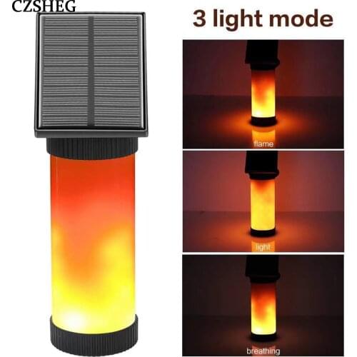 Solar light flame wall light led solar landscape decoration light security light garden sensor light Christmas Halloween gift
