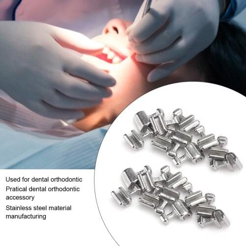 100pcs Stainless Steel Dental Orthodontic Crimpable Hook Dental Accessory
