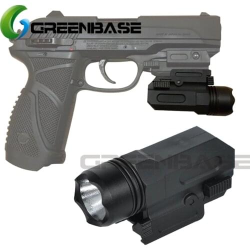 Greenbase Tactical Flashlight Micro QD Compact Glock Airsoft Pistol Light Glock 17 18C 19 22 Weapon Flashlight Outdoor Hunting
