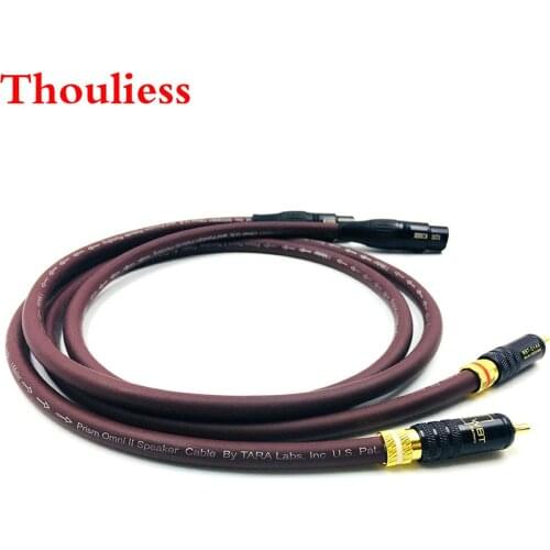 Thouliess Pair HIFI WBT-0144 RCA to XLR Female Balacned Interconnect Cable XLR Balacned to RCA Audio Cable with Prism OMNI2 Wire