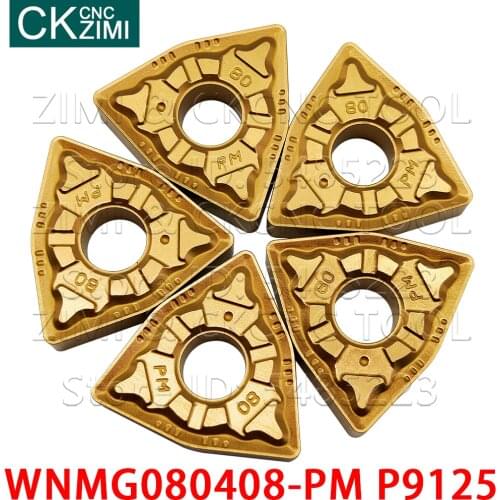 WNMG 080408 PM WNMG080408-PM P9125 Carbide insert External cutting Turning tool CNC wood Turning tool Metal lathe tool for steel