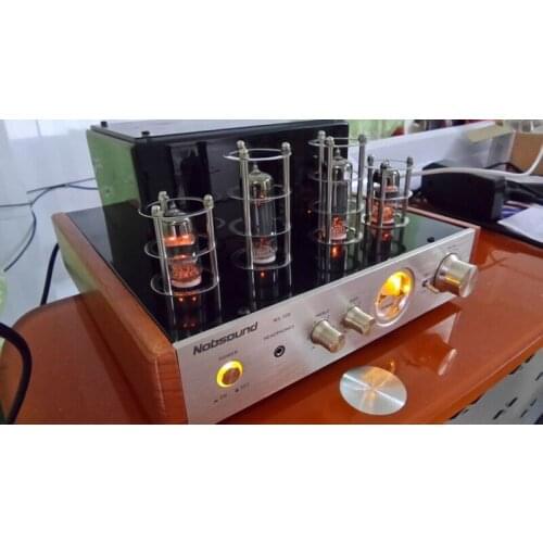 Output power 25W+25W Nobsound Ms-10d Tube Amplifier Class A tube amp amplifier HIFI Power Amplifier (Common classic version)