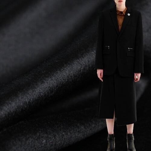 Red Raspberry Black High Quality Overcoating Cashmere Wool Materials Women Suits Pants Overcoat DIY Cloth Fabrics Freeshipping